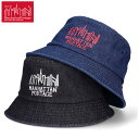 マンハッタン ポーテージ デニム プリント バケットハット ハット Manhattan Portage バケハ ブランド 大人 Denim Bucket Hat MP240(4)
