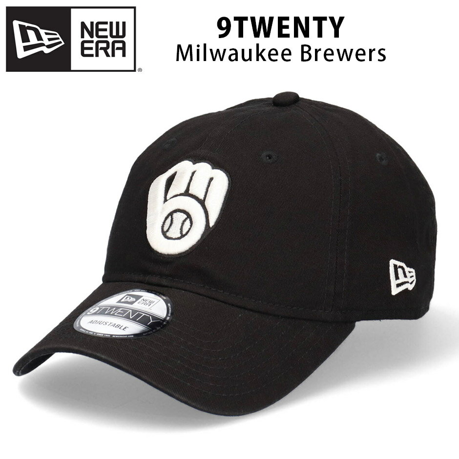 j[G 9TWENTY ubN ~EH[L[ u[Y [Lbv Lbv Xq S 920 NEW ERA BLACK Milwaukee Brewers