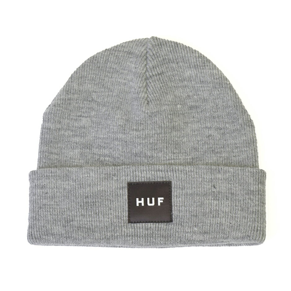 HUF ハフ ボックス ロゴ ニット帽 ビーニー ニットキャップ ロゴニット ブランド スケーター シンプル huf box logo knit cap