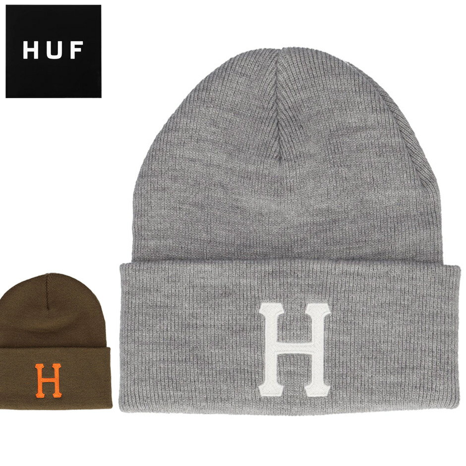 楽天INREASONハフ フォーエバー ビーニー HUF ニット帽 ニットキャップ キャップ 帽子 ベーシック シンプル ブランド メンズ レディース Hロゴ ハフニット帽 ストリート カジュアル 人気 冬物 アクリル ハフニットキャップ グレー huf 秋 冬
