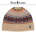 ポロ ラルフローレン ニット帽 ワンポイント フェアアイル POLO RALPH LAUREN ニットキャップ ニット ラルフニット PC1310 メンズ レデ...