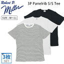 ロバート ピー ミラー 3P 3枚組 半袖 Tシャツ クルーネック Robert P. Miller コットン メンズ レディース ブランド おしゃれ シンプル...