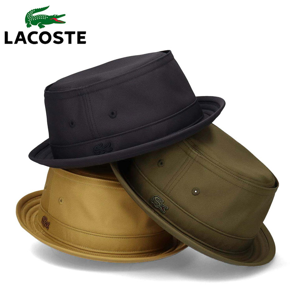 ラコステ ポークパイ ハット LACOSTE 帽子 L1314 サイズ調節 ロゴハット メンズ レディース ブランド ..
