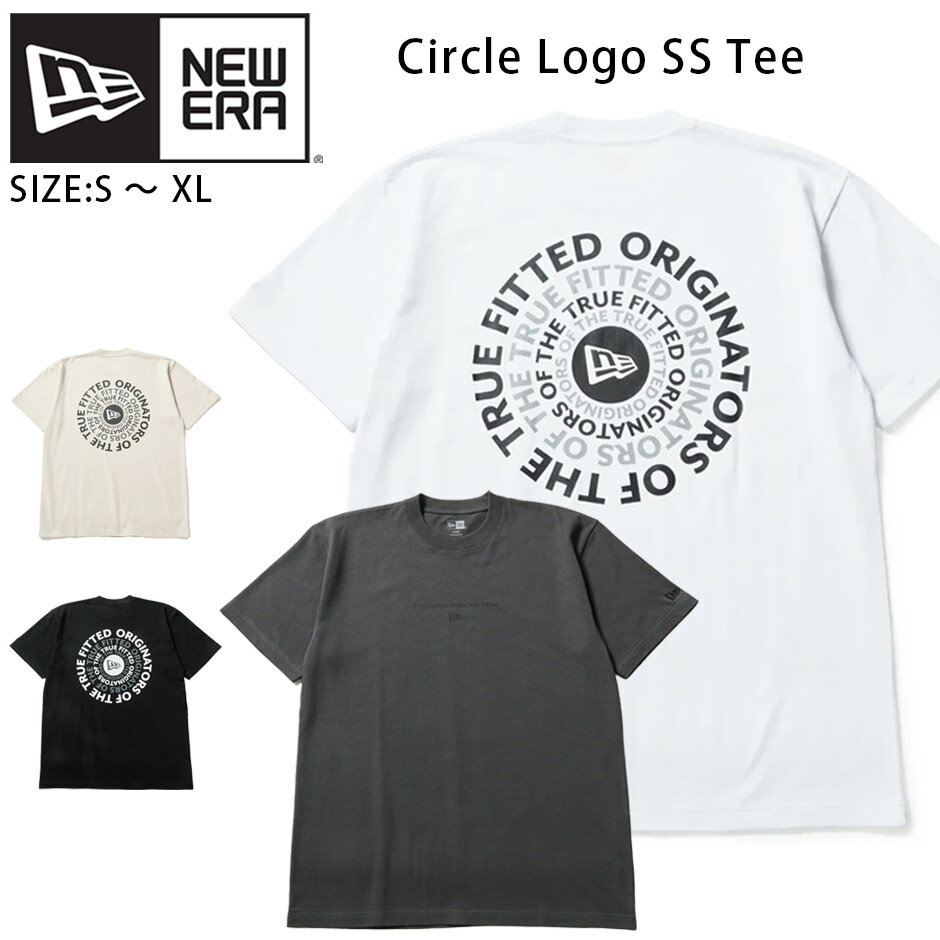 Rakuten - ニューエラ Tシャツ 半袖 サークル ロゴ クルーネック NEW ERA コットン 新作 メンズ レディース ブランド おしゃれ シンプル かっこいい 人気 レギュラー フィット 大きい 小さい ユニセックス 男女兼用