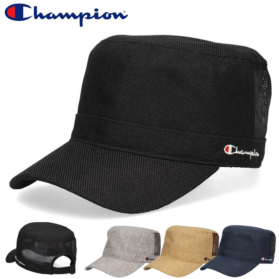 乐天商城 - チャンピオン シートメッシュ ワークキャップ 帽子 ブランド スポーツ メンズ レディース CHAMPION 深め 大人 スポーツブランド メッシュキャップ champion サイズ調節可能 洗える 消臭 抗菌 大人 シンプル 涼しい ウオーキング チャンピオン帽子 黒 紺