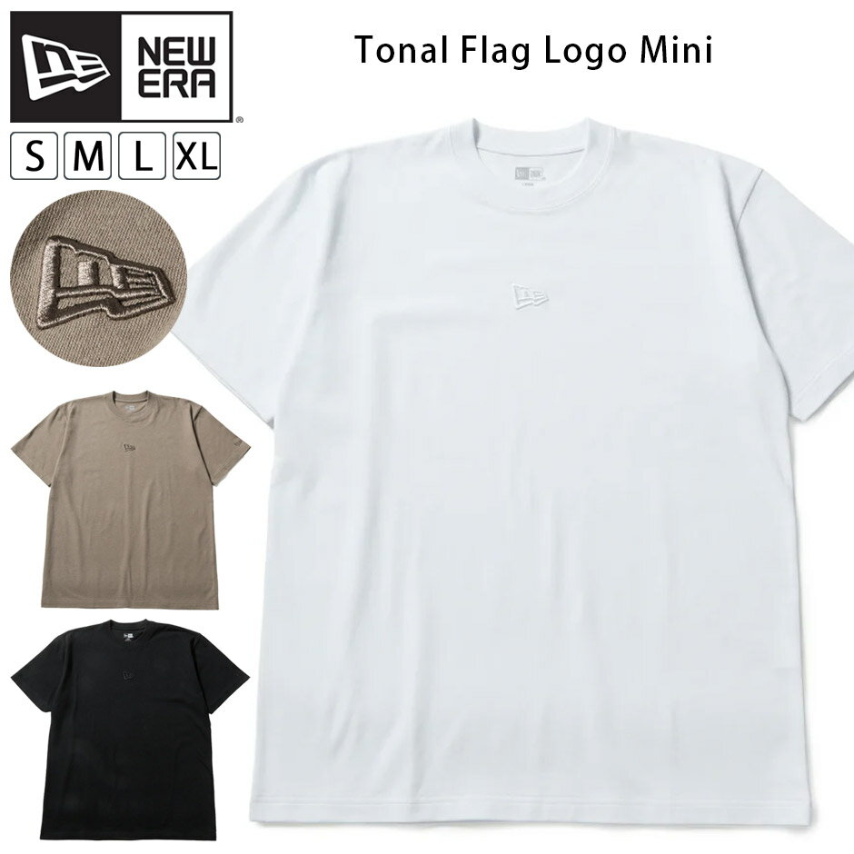 Rakuten - ニューエラ トナル フラッグロゴ 半袖 Tシャツ ロゴ SS TEE 半袖tシャツ ロゴ クルーネック NEW ERA メンズ レディース ブランド トナルカラー ワンポイント 大きいサイズ TEE S/S tee シンプル 大人 おしゃれ かっこいい FLAG LOGO RAISED TEE