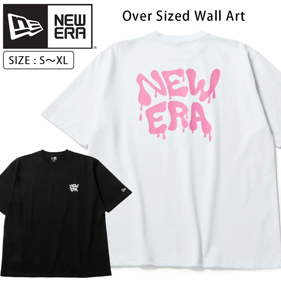 Rakuten - ニューエラ ウォールアート 半袖 Tシャツ ロゴ SS TEE 半袖tシャツ ロゴ クルーネック NEW ERA メンズ レディース ブランド オーバーサイズ 大きいサイズ TEE S/S tee おしゃれ シンプル かっこいい 人気 ベーシック ウォールアート WALL ART 白 ホワイト ブラック