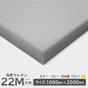 汎用品ウレタンフォーム◆22Mグレー◆厚み10~60mm◆1000×2000mm ウレタンスポンジ 工場直売 ウレタン スポンジ 切り売り ウレタンフォーム マ...