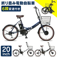 電動自転車 折りたたみ 折り畳み電動アシスト自転車 20インチ 外装6段変速付き 簡易組立必要品 TDN-206 送料無料 電動アシスト自転車 電動アシスト 自転車 20インチ コンパクト 変速 ペルテック PELTECH 【代引き不可】【TD】