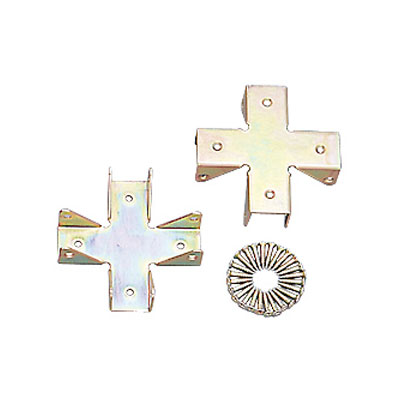 ボード用金具十字キャップ Z-18XC【2個セット】幅7×奥行7×高さ1.9【アイリスオーヤマ】【結合パーツ】【木材】【板】【組立/日曜大工】【工具/作業用品/機械/大工/現場】