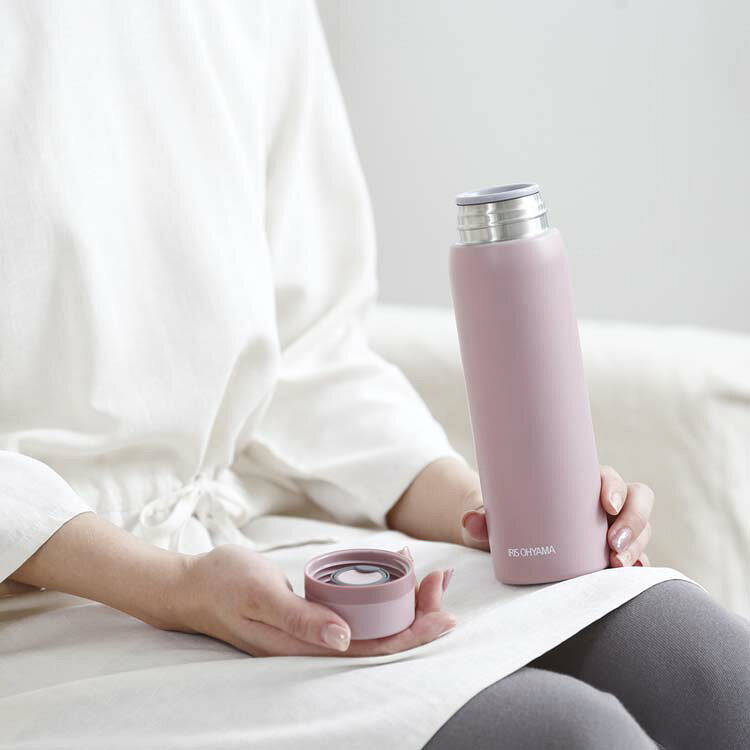 水筒 マグ ステンレスケータイボトル スクリュー 500ml SB-S500 おしゃれ 大人 直飲み マイボトル マグボトル 保温 保冷 ステンレス 軽量　軽い スリム 直飲み水筒 洗いやすい かわいい 携帯 スポーツ 中学生 プレゼント 母の日 アイリスオーヤマ 送料無料 あす楽