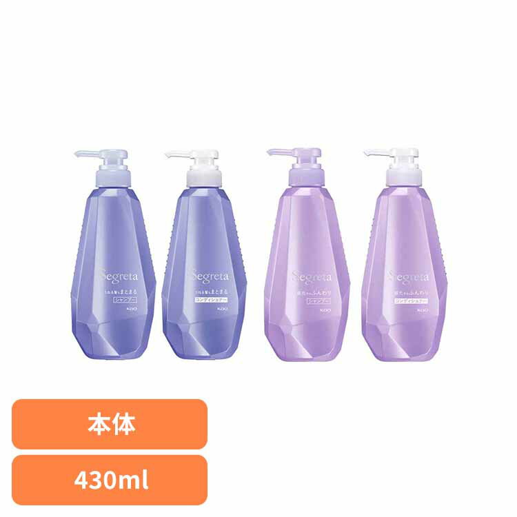 セグレタ シャンプー+コンディショナーセット 本体 各430ml 花王 セグレタ ヘアケア シャンプー・コンディショナーセット 大人の髪 Segreta エイジングケア まとまる ふんわり 地肌 うるおい ポンプタイプ Kao うねる髪もまとまる 根元からふんわり