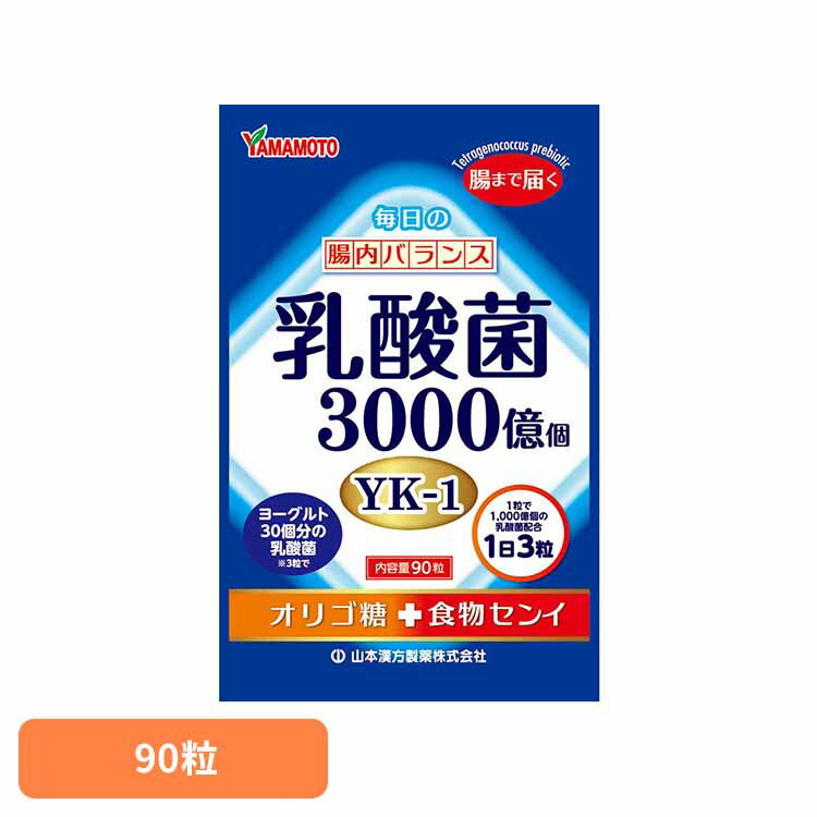 乳酸菌粒 90粒 健康食品 山本漢方 健康 サプリメント オリゴ糖 山本漢方製薬 要