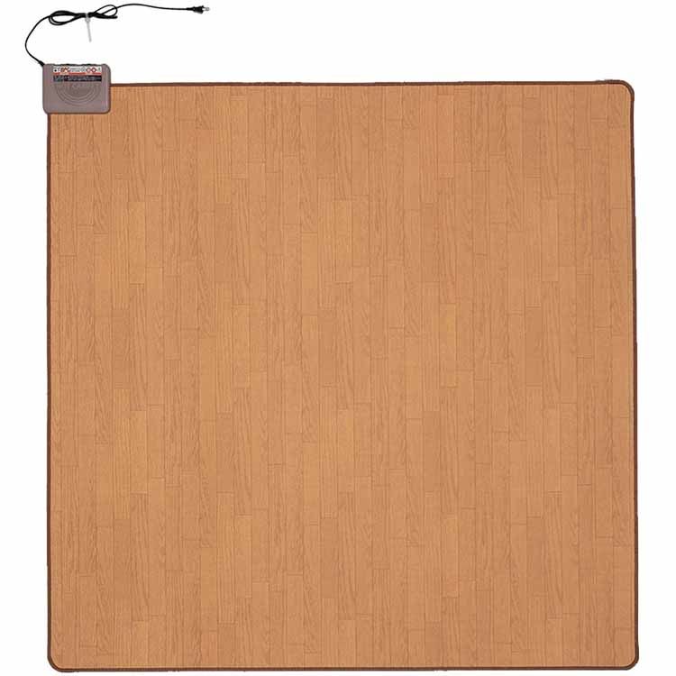 国産電気カーペット 2帖 木目 WHC-205KMD 送料無料 ホットカーペット 電気暖房 防寒 フローリング調 お手入れ簡単 ダニ退治 2畳 暖面切替 木目調 日本製 ワタナベ工業 【D】のサムネイル