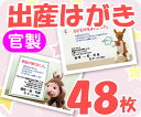 【出産はがき印刷】【48枚】【官製】【フルカラー】【ゆうパケット無料】