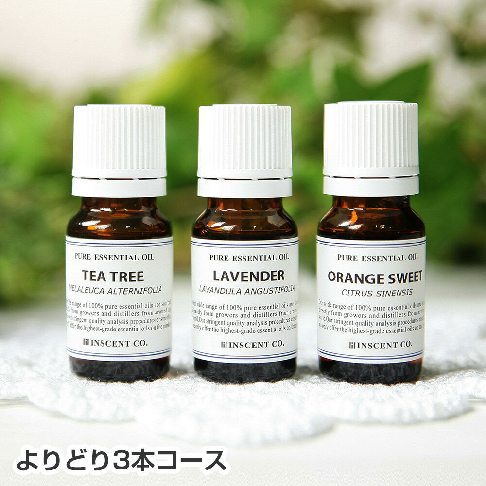 アロマオイル セット よりどり 3本 各10ml 【メール便送料無料/全42種】 AEAJ 認定精油 バリューオイルも選べる アロマ ディフューザー 加湿器