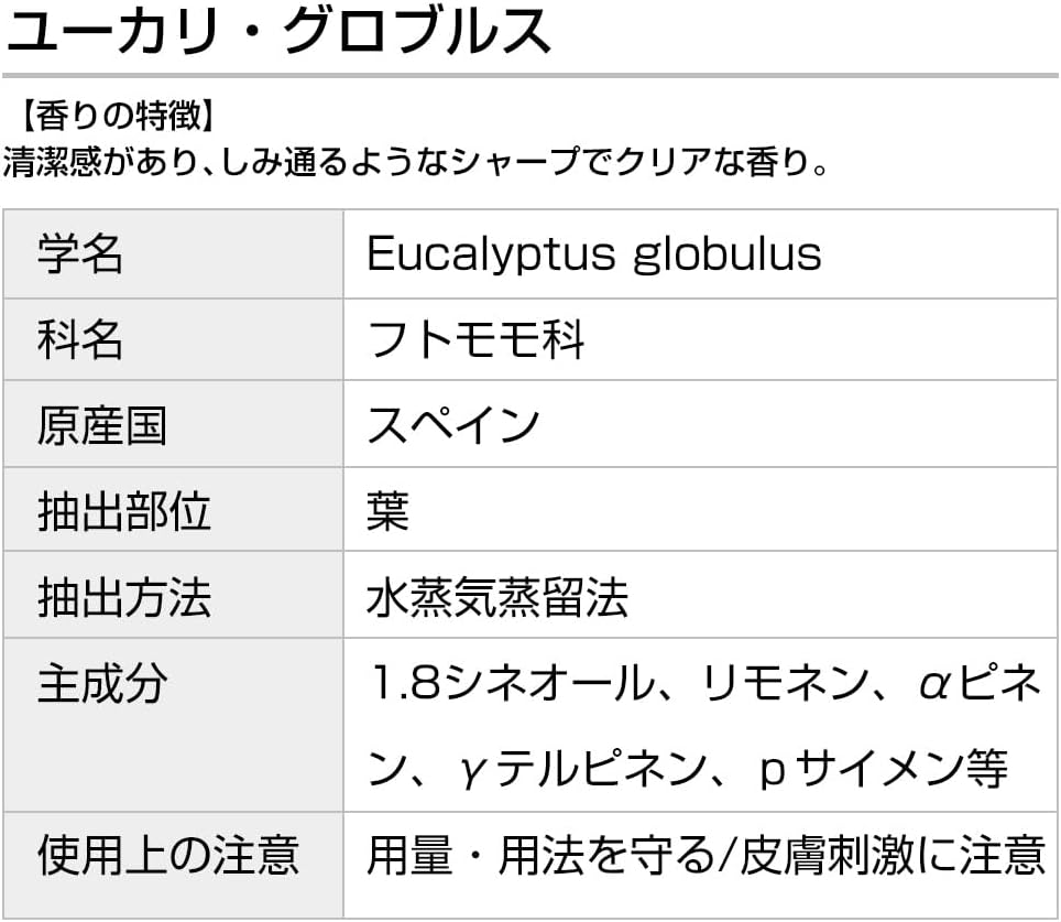 [オーガニック] ユーカリ・グロブルス 10ml エッセンシャルオイル 精油 アロマオイル アロマ 有機 無農薬 農薬不使用 インセント AEAJ 認定精油 日本アロマ環境協会 アロマディフューザー アロマ加湿器【IST】