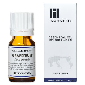 グレープフルーツ10ml〜エッセンシャルオイル/精油/アロマオイル〜(日本アロマ環境協会/表示基準適合認定精油/インセント)