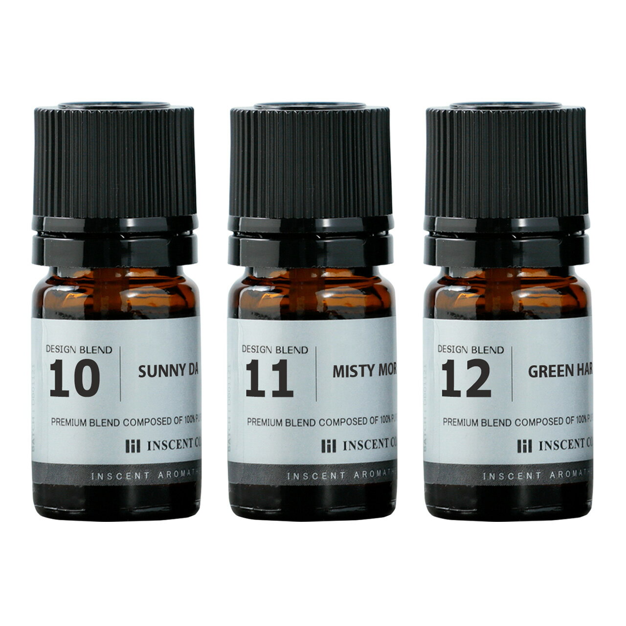 [デザインブレンド] 3本セット 各5ml (アソート4) ブレンド エッセンシャルオイル 精油 アロマオイル アロマ インセント メール便 (追跡番号付き) 代金引換不可 アロマディフューザー アロマ加湿器