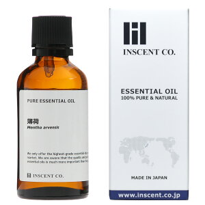 薄荷 (和ハッカ) 50ml (和種/北海道 滝上町産) エッセンシャルオイル 精油 アロマオイル アロマ 大容量 業務用 インセント AEAJ 認定精油 日本アロマ環境協会 アロマディフューザー アロマ加湿器【IST】