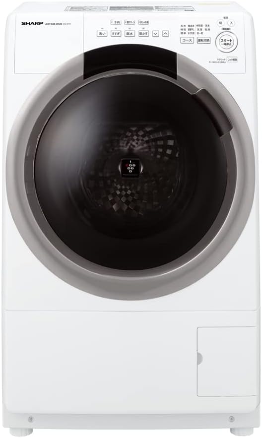 シャープ ドラム式 洗濯乾燥機 洗濯7kg/乾燥3.5kg ES-S7H-CL ヒーターセンサー乾燥 ...