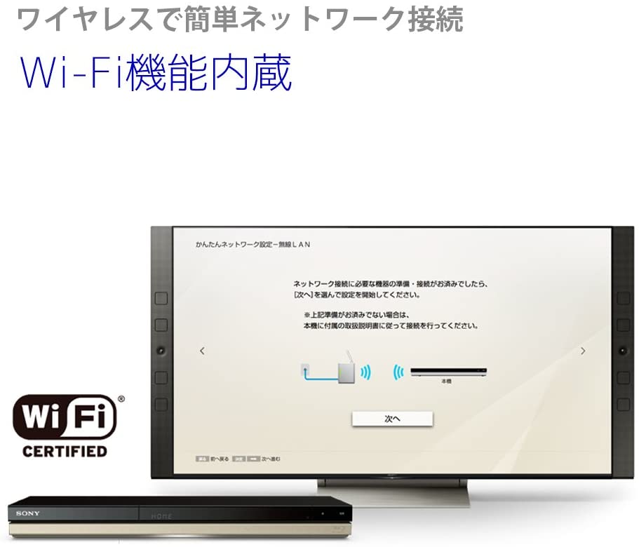 ソニー ブルーレイディスク Dvdレコーダー 500gb 2チューナー 2番組同時録画 外付けhdd対応 無線lan内蔵モデル z Zw550 送料無料 Insert