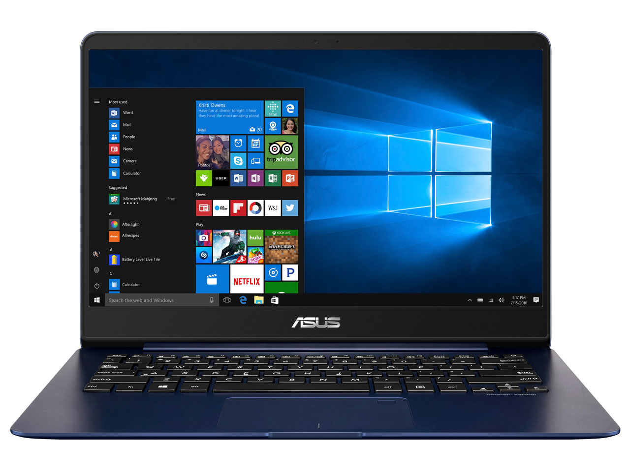 ASUS エイスース ZenBook 14 UX430UN UX430UN-8550 ノートパソコン 14型 指紋認証センサ搭載 ロイヤルブルー 送料無料(一部地域を除く)