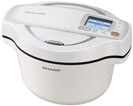 シャープ ヘルシオ ホットクック 電気調理鍋 無水鍋 1.6L 2~4人用 スマホ連携 ホワイト KN-HW16F-W