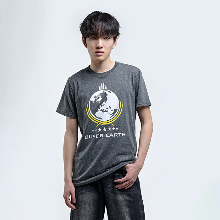 Spain （Clubs） - Helldivers II Super Earth ヘルダイバーズ2 スーパーアース Tシャツ トップス 男女兼用 半袖 グレー メンズ レディース Insert Coin 公式 オフィシャル