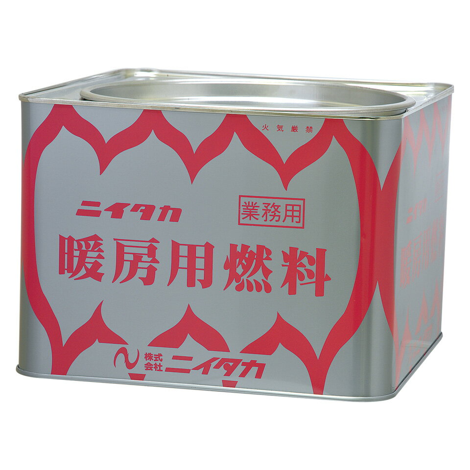 ニイタカ 缶入り暖房用燃料 6kg 業務用 固形燃料 屋外暖房 凍霜害対策 ビニールハウス・果樹園向け