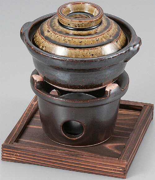 緑オリベ4寸小鍋　　セット