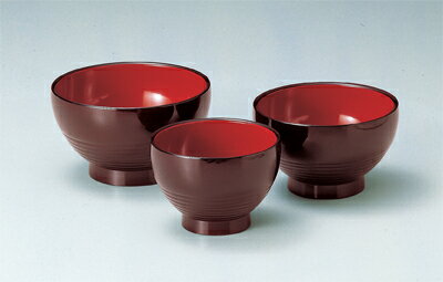 どんぶり大福鉢 溜内朱 4.7寸　（大）