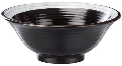 どんぶり武蔵鉢　ゆず天目　φ165