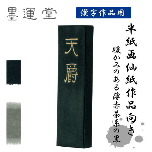 墨運堂 天爵 3.0丁型 固形墨 墨 漢字練習用 書道 書道用品 墨運堂 天爵 3.0丁型 固形墨 墨 漢字練習用 書道 書道用品
