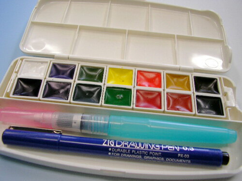 呉竹 フィス透明水彩セット(1セット)