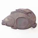 【現品限り】旧麻子坑 端渓硯 魚型 硯 書道硯 きゅうましこう たんけいけん