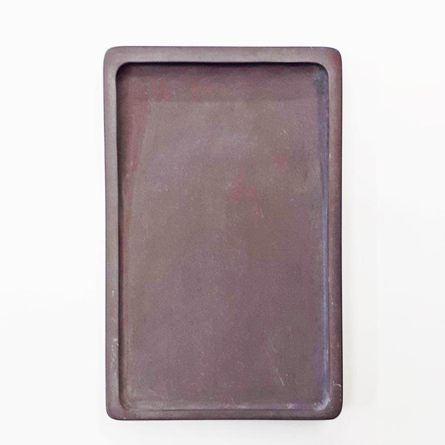 坑仔巌端渓硯長方型8吋硯書道硯こう...