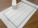 書道用下敷き 半切判 Nフェルト ベージュ 2.7mm 両面罫入り 半切用・写経用 書道 習字