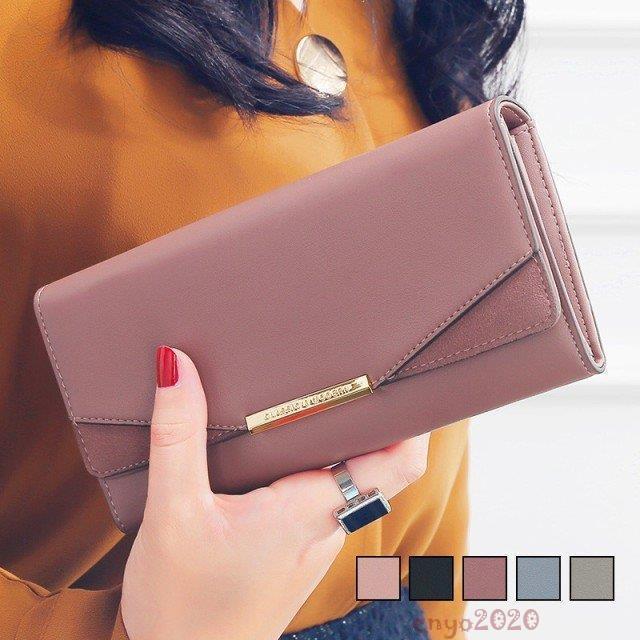 A, E, H, I, L, V, Y - 財布 長財布 ウォレット ロングウォレット 二つ折り財布 レディース 女性用 カード入れ 使いやすい 大容量 小銭入れ レザー 父の日