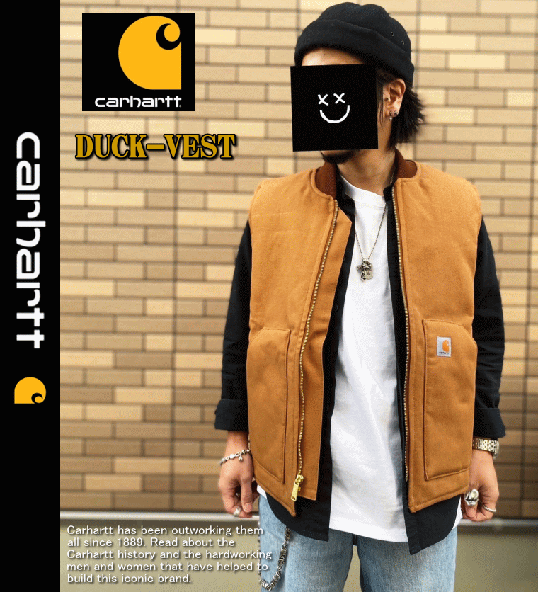 Carhartt カーハート Duck Vest V01 ダック ワーク ベスト 中綿素材