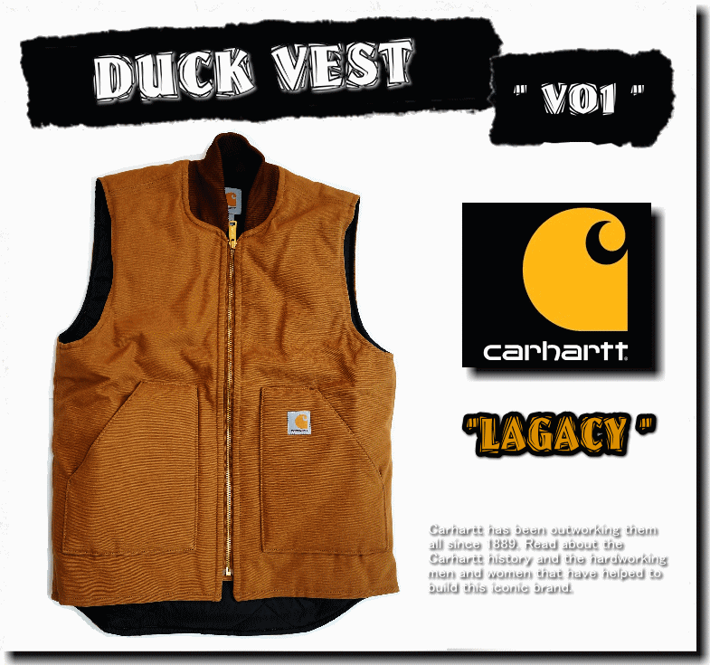 Carhartt カーハート Duck Vest V01 ダック ワーク ベスト 中綿素材