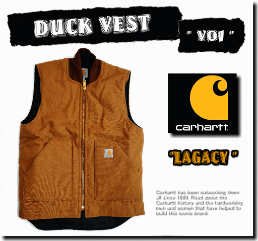Carhartt カーハート Duck Vest V01 ダック ワーク ベスト 中綿素材