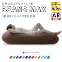 【超目玉価格】ビーズクッション 大きい ソファー ソファ 冷感 ひんやり 特大サイズ ビーンズMAX クッション もちもち 特大 リビングソファ ビーズソファ 背もたれ 1人暮らし プレゼント【国産】 [AR]