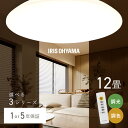 シーリングライト 12畳 調光調色 LED アイリスオーヤマ 照明 LEDシーリングライト おしゃれ 明るい 照明器具 リモコン 薄型 コンパクト 節電 リビング ダイニング 寝室 天井照明 1年保証 5年保証 ACL-12DLGR CEA-2312DL