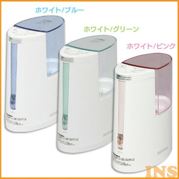 【送料無料】アイリスオーヤマ 加熱式加湿器 SHM-100U ホワイト/グリーン・ホワイト/ブルー・ホワイト/ピンク　一人暮らし 家具 新生活