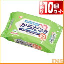 ≪お得な10個セット≫ウェットティッシュ からだふき WTY-60L 60枚 アイリスオーヤマ