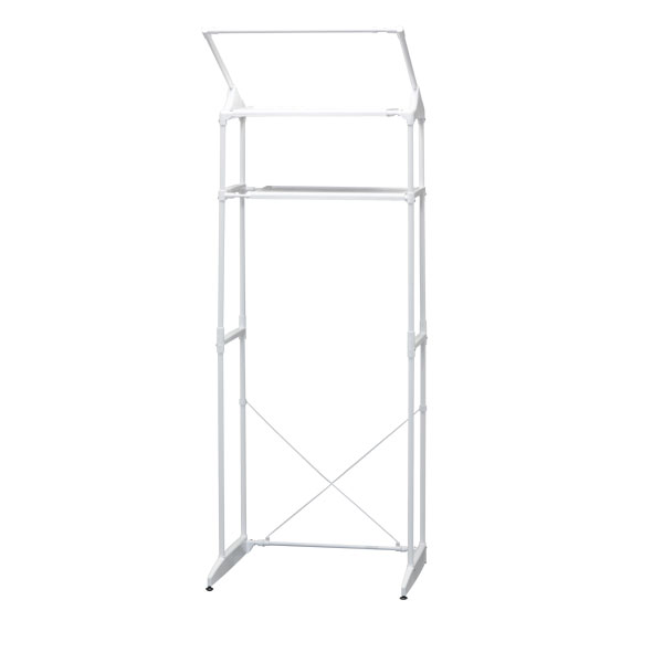 ランドリーラック スリム 防水パン対応 おしゃれ 縦型洗濯機 伸縮 洗濯機ラック 棚 ハンガーバー 洗面所 収納 脱衣所 一人暮らし 新生活 HLR-181P ...