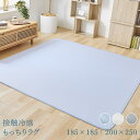 ラグ 夏用 2畳 3畳 抗菌 防臭 滑り止め付 ひんやり 冷感 接触冷感 カーペット 185×185cm 200×250cm 正方形 長方形 滑りにくい 冷たい 接触冷感ラグ 韓国 夏 青 グレー 北欧 おしゃれ リビングラグ リビング 節電