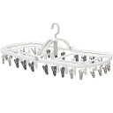 \最大400円クーポン★くらしにプラス/バランス型 洗濯ハンガー 省スペース The hangers ランドリーハンガー 44P ホワイトグレー シンプル 小物...