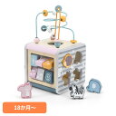 おもちゃ 知育 指あそび アクティビティボックス TYPR44030絵合わせ 木製玩具 歯車 型はめ 数字 かたち 動物 指先 ビーズループ ギフト プレゼント 誕生日 クリスマス お祝い PolarB DADWAY